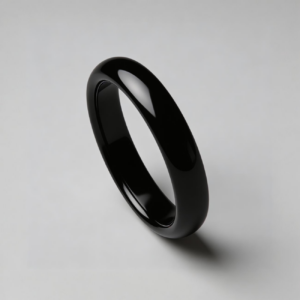 Anello nero lucido